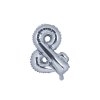 Balónek foliový - & symbol stříbrný