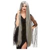 Paruka čarodějnice - dlouhá šedá paruka 120cm