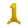 b c standing foil balloon digit 1 gold 74 cm