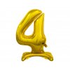 b c standing foil balloon digit 4 gold 74 cm