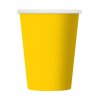 paper cups one coloured yellow 270 ml 6 pcs