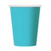 paper cups one coloured light blue 270 ml 6 p
