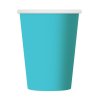 paper cups one coloured light blue 270 ml 6 p