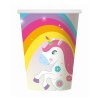 paper cups rainbow unicorn 6 pcs