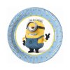 paper plates lovely minions 20 cm 8 pcs