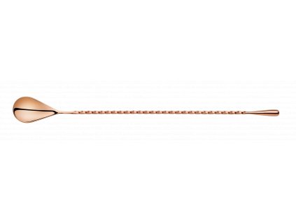 Copper-gold spoon with tear drop 30 cm