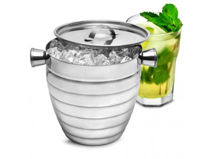 Manhattan Nights stainless steel ice bucket