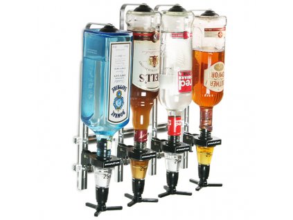 Wall holder for 4 bottles