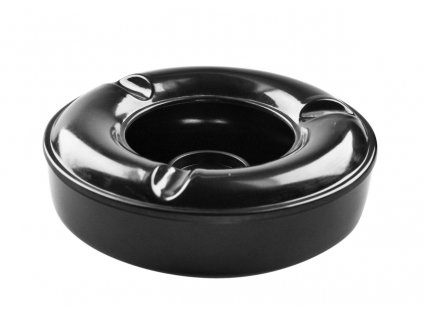 Wind ashtray black - plastic