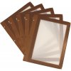 Wood menu inserts - set (x5)