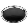Stainless steel tray with black plastic 35 cm / 14 inch