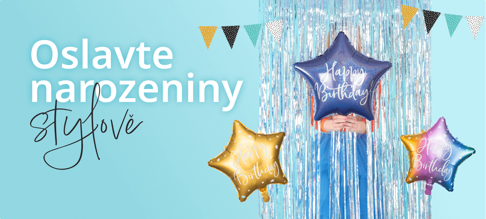 Narozeninové balónky pro ještě lepší oslavu.