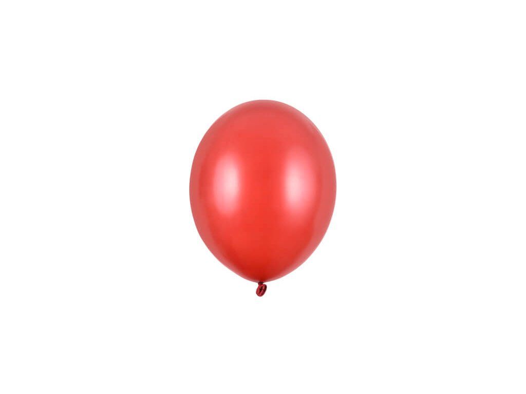 nafukovací metalický balónek červený