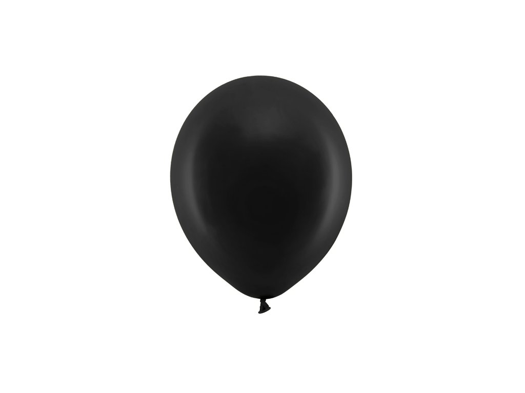 Balónek pastelový 23cm, černá