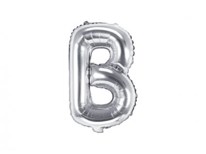 Stříbrný nafukovací balónek písmeno B