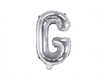 Stříbrný nafukovací balónek písmeno G