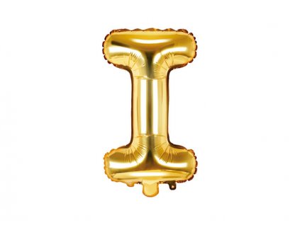 Zlatý nafukovací balónek písmeno I