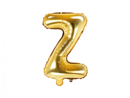 Zlatý nafukovací balónek písmeno Z