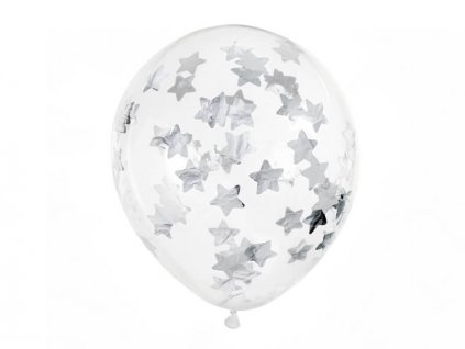 Čirý balónek se stříbrnými hvězdami
