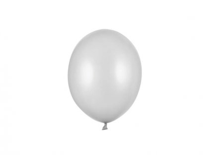 nafukovací metalický balónek stříbrný