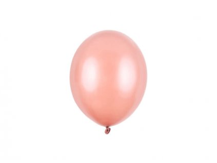 nafukovací metalický balónek růžově zlatý