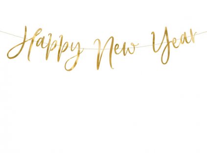 Baner s nápisem happy new year