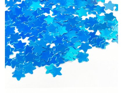 Modré konfety na stůl