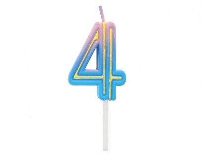 Neonová narozeninová svíčka na dort 4