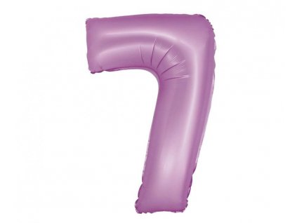 Balónek číslo - matná levandulová 7