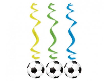 Dekorační spirály s fotbalovým míčem