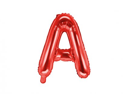Červený fóliový balónek písmeno A 