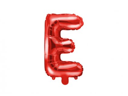 Červený fóliový balónek písmeno E 
