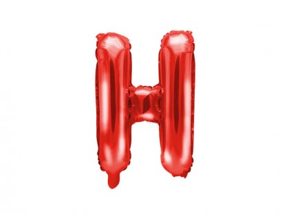 Červený fóliový balónek písmeno H