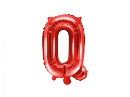 Červený fóliový balónek písmeno Q