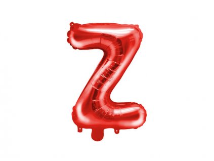 Červený fóliový balónek písmeno Z