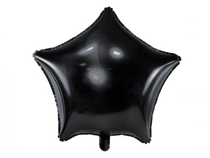 Fóliový balónek ve tvaru hvězda černá