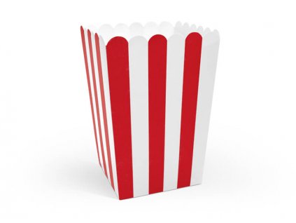 Červená krabička na popcorn