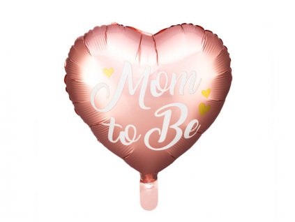 Fóliový balónek, srdce s nápisem Mom to Be