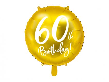 Fóliový balónek 60té narozeniny