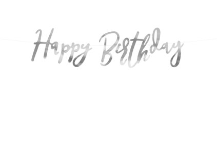 Banner s nápisem Happy Birthday