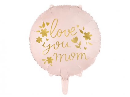 Fóliový balónek s nápisem Love You Mom