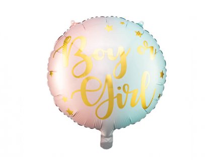 Fóliový balónek, kluk nebo holka