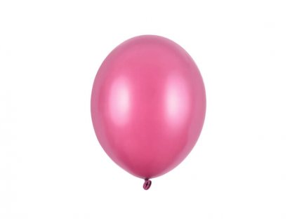 Metalický nafukovací balónek v růžové barvě