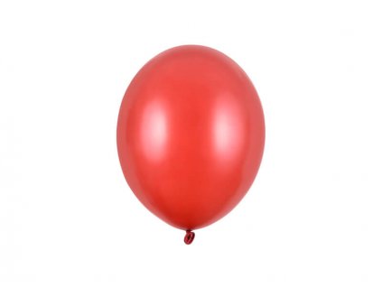 Metalický nafukovací balónek v červené barvě