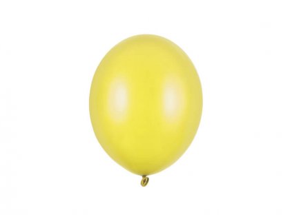 Metalický nafukovací balónek v citrónové barvě