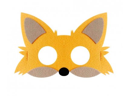 Plstěná maska, liška