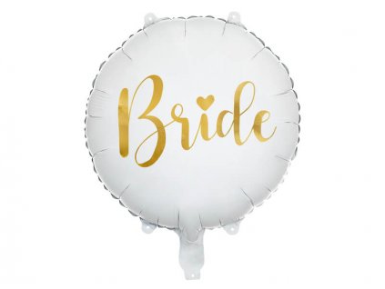 balonek na rozlucku se svobodou s napisem bride 