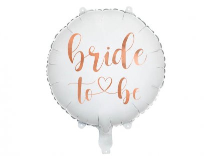 balonek na rozlucku se svobodou s napisem bride