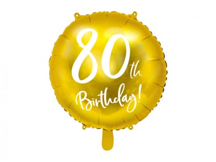 Fóliový balónek 80té narozeniny
