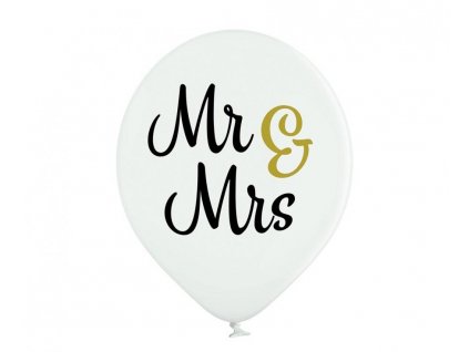 Balónky s potiskem Mr & Mrs